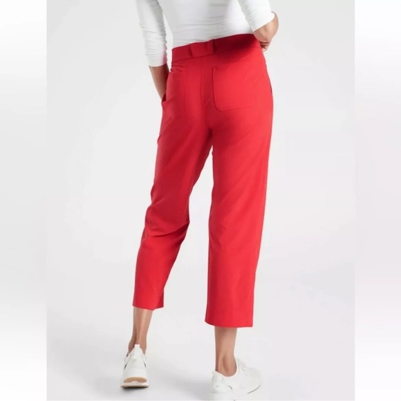 Athletea Tribeca Crop Pant in Red size 6 - Picture 3 of 12